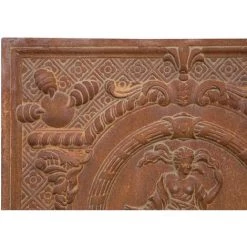 BISCOTTINI PLAQUE DE CHEMINÉE EN FONTE. FINITIONS : ROUILLE NATURELLE. L78XPR3XH75 CM 10 BISCOTTINI PLAQUE DE CHEMINÉE EN FONTE. FINITIONS : ROUILLE NATURELLE. L78XPR3XH75 CM -Chauffage d'extérieur Soldes 18546229 4