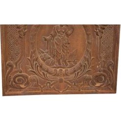 BISCOTTINI PLAQUE DE CHEMINÉE EN FONTE. FINITIONS : ROUILLE NATURELLE. L78XPR3XH75 CM 11 BISCOTTINI PLAQUE DE CHEMINÉE EN FONTE. FINITIONS : ROUILLE NATURELLE. L78XPR3XH75 CM -Chauffage d'extérieur Soldes 18546229 5