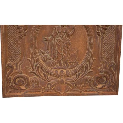 BISCOTTINI PLAQUE DE CHEMINÉE EN FONTE. FINITIONS : ROUILLE NATURELLE. L78XPR3XH75 CM 7 BISCOTTINI PLAQUE DE CHEMINÉE EN FONTE. FINITIONS : ROUILLE NATURELLE. L78XPR3XH75 CM – Image 5