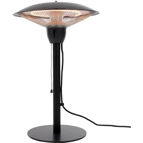 Sunred Chauffage De Table Barcelona 1500 W Halogène Noir - Noir 4 Sunred Chauffage De Table Barcelona 1500 W Halogène Noir - Noir – Image 2