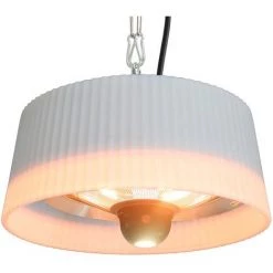 Favex - Chauffage Sirmione Suspendu Blanc - Electrique - Extérieur - Jusqu'à 8 M² - 74 X 74 X 33,5 Cm - Blanc