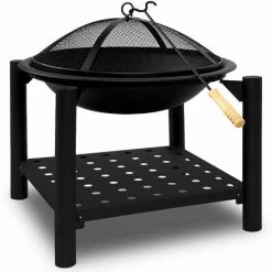 Deuba | Brasero De Jardin • Ø 55 Cm Rond • Acier • Avec Tisonnier Et Compartiment De Rangement Pour Bois | Barbecue, Brasier, Extérieur, Cheminée 11 Deuba | Brasero De Jardin • Ø 55 Cm Rond • Acier • Avec Tisonnier Et Compartiment De Rangement Pour Bois | Barbecue, Brasier, Extérieur, Cheminée -Chauffage d'extérieur Soldes 18812193 5