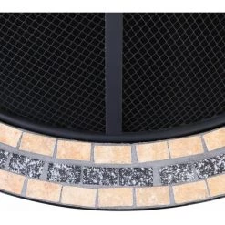 GARDEBRUK Brasero Rond Fuego Ø 76 Cm Acier Laqué Pierres Mosaïque Couvercle Jardin 11 GARDEBRUK Brasero Rond Fuego Ø 76 Cm Acier Laqué Pierres Mosaïque Couvercle Jardin -Chauffage d'extérieur Soldes 18877121 5