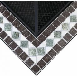 GARDEBRUK Brasero Carré Runedak 76 Cm Acier Laqué Pierres Mosaïque Couvercle Jardin 11 GARDEBRUK Brasero Carré Runedak 76 Cm Acier Laqué Pierres Mosaïque Couvercle Jardin -Chauffage d'extérieur Soldes 18877124 5