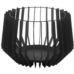 BELIANI Braséro Design En Acier Noir - Noir 8 BELIANI Braséro Design En Acier Noir - Noir -Chauffage d'extérieur Soldes 18889627 3