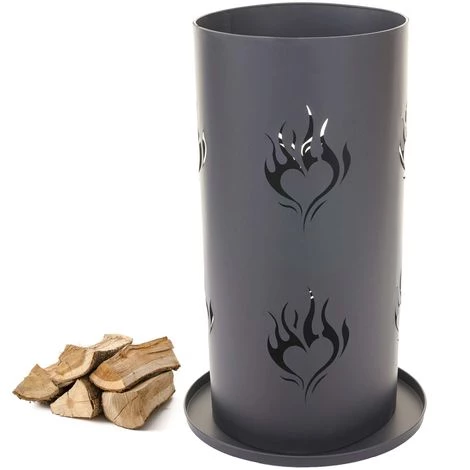 Cheminée De Terrasse HHG-459, Four De Jardin, Brasero, Anthracite 80x49x49 Cm 4 Cheminée De Terrasse HHG-459, Four De Jardin, Brasero, Anthracite 80x49x49 Cm – Image 2