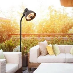 Parasol Chauffant 2000W KEMPER à Infrarouges Quartz Hauteur 2.15m Inclinable Et Orientable 230V -Chauffage d'extérieur Soldes 19861391 3