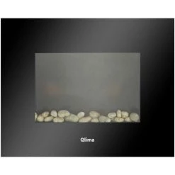 Qlima Chauffage électrique Avec Effet De Flamme EFE 2018 1800 W Noir - Noir