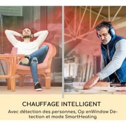 Blumfeldt Smartwave Chauffage Infrarouge, 2400W, WiFi, Commande Via App, Noir -Chauffage d'extérieur Soldes 20110785 5