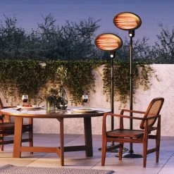 SUNTEC WELLNESS SUNTEC Chauffage Radiant Pour Terrasse NIGHT SUN [Pour Balcon/ Terrasse/Jardin, Chaleur Infrarouge, 3 Niveaux De Chauffage, Réglable En Hauteur, Max. 2000 W -Chauffage d'extérieur Soldes 20970593 5