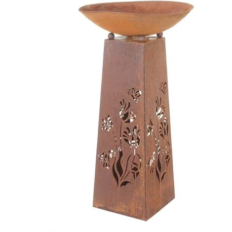 Colonne De Feu HHG-465, Four De Jardin, Brasero, Patine 108x58x58 Cm 3 Colonne De Feu HHG-465, Four De Jardin, Brasero, Patine 108x58x58 Cm