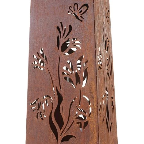 Colonne De Feu HHG-465, Four De Jardin, Brasero, Patine 108x58x58 Cm 7 Colonne De Feu HHG-465, Four De Jardin, Brasero, Patine 108x58x58 Cm – Image 5