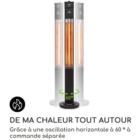 Blumfeldt Heat Guru Plus Radiateur 2000 W 3 Vitesses Télécommande Noir 5 Blumfeldt Heat Guru Plus Radiateur 2000 W 3 Vitesses Télécommande Noir – Image 3