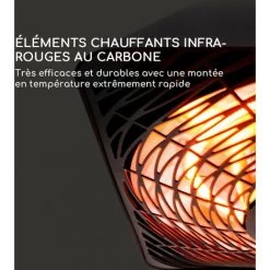 Blumfeldt Heat Square Slim Radiateur à Infrarouge 2000 W IR ComfortHeat IP45 LED -Chauffage d'extérieur Soldes 22845390 4