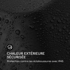 Blumfeldt Heat Square Slim Radiateur à Infrarouge 2000 W IR ComfortHeat IP45 LED -Chauffage d'extérieur Soldes 22845390 5