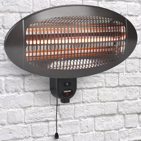 Tristar Chauffage Mural De Patio KA-5286 2000 W Quartz Noir - Noir 4 Tristar Chauffage Mural De Patio KA-5286 2000 W Quartz Noir - Noir – Image 2