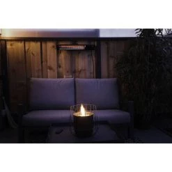 Sunred Chauffage Mural De Patio Royal Diamond Smart Dark 2500W Carbone - Noir