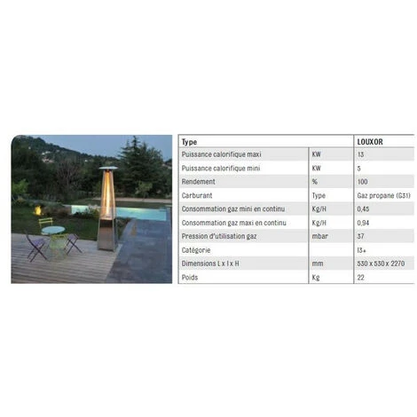 - Sovelor- Pyramide Chauffante Mobile Au Gaz Propane (G31) 13kW - LOUXOR 5 - Sovelor- Pyramide Chauffante Mobile Au Gaz Propane (G31) 13kW - LOUXOR – Image 3