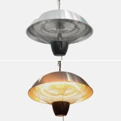 ALICE'S GARDEN Parasol Chauffant électrique Suspendu 1500W – Oslo – Chauffage D’extérieur Type Halogène. Kit De Suspension Inclus (chaîne Et Crochet) - Gris 9 ALICE'S GARDEN Parasol Chauffant électrique Suspendu 1500W – Oslo – Chauffage D’extérieur Type Halogène. Kit De Suspension Inclus (chaîne Et Crochet) - Gris -Chauffage d'extérieur Soldes 23758498 3