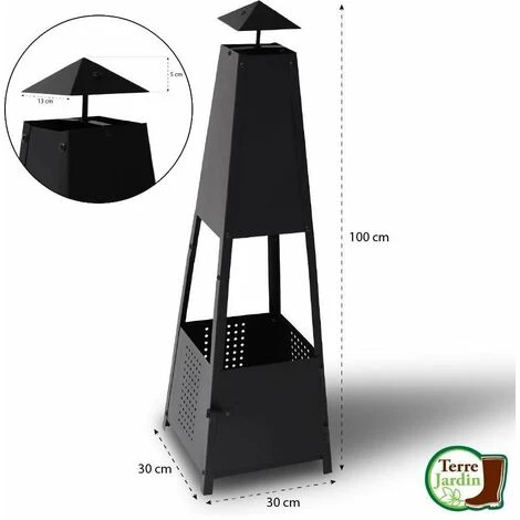 TERRE JARDIN Cheminée De Jardin 4 TERRE JARDIN Cheminée De Jardin – Image 2