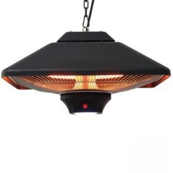INTEROUGEHOME Suspension Chauffante Electrique Halogene Avec Lampe LED - 2000W