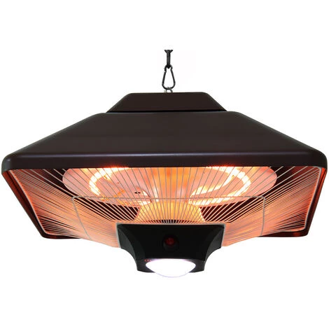 INTEROUGEHOME Suspension Chauffante Electrique Halogene Avec Lampe LED - 2000W 5 INTEROUGEHOME Suspension Chauffante Electrique Halogene Avec Lampe LED - 2000W – Image 3