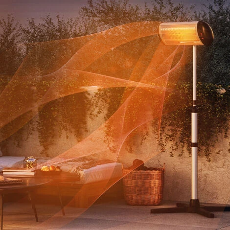 SUNTEC WELLNESS SUNTEC Chauffage Radiant Pour Terrasses Heat Ray 3000 Carbon Avec Pied Télescopique Pour Balcon/terrasse/jardin, Chaleur Infrarouge Bienfaisante, 3 Niveaux De Chauffage, Max. 3000 W 4 SUNTEC WELLNESS SUNTEC Chauffage Radiant Pour Terrasses Heat Ray 3000 Carbon Avec Pied Télescopique Pour Balcon/terrasse/jardin, Chaleur Infrarouge Bienfaisante, 3 Niveaux De Chauffage, Max. 3000 W – Image 2