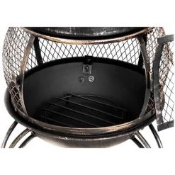 UNIPRODO Cheminée Mexicaine En Acier Poêle De Terrasse Brasero Chauffage Extérieur 90cm - Gris 8 UNIPRODO Cheminée Mexicaine En Acier Poêle De Terrasse Brasero Chauffage Extérieur 90cm - Gris -Chauffage d'extérieur Soldes 24394816 2