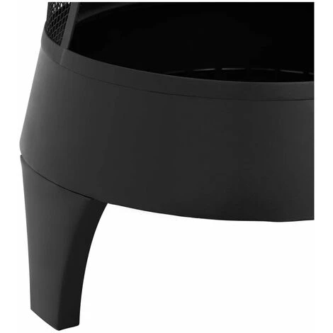 UNIPRODO Cheminée Mexicaine En Acier Poêle De Terrasse Brasero Chauffage Extérieur 120cm - Noir 5 UNIPRODO Cheminée Mexicaine En Acier Poêle De Terrasse Brasero Chauffage Extérieur 120cm - Noir – Image 3