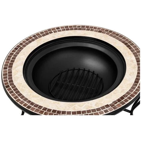 UNIPRODO Braséro De Jardin En Acier Poêle De Terrasse Jardin Chauffage Extérieur ø76cm - Bleu, Gris Foncé, Blanc 5 UNIPRODO Braséro De Jardin En Acier Poêle De Terrasse Jardin Chauffage Extérieur ø76cm - Bleu, Gris Foncé, Blanc – Image 3