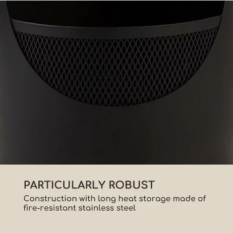 Blumfeldt Verdon Cheminée De Jardin Acier Inoxydable Ignifuge Noire 5 Blumfeldt Verdon Cheminée De Jardin Acier Inoxydable Ignifuge Noire – Image 3