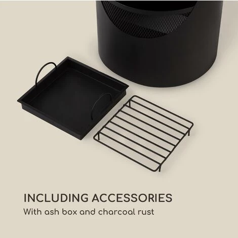 Blumfeldt Verdon Cheminée De Jardin Acier Inoxydable Ignifuge Noire 7 Blumfeldt Verdon Cheminée De Jardin Acier Inoxydable Ignifuge Noire – Image 5