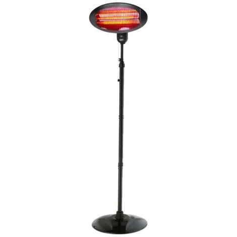 Chauffage D'extérieur EDM Avec Pied - 2000W - 07091 - Noir 3 Chauffage D'extérieur EDM Avec Pied - 2000W - 07091 - Noir