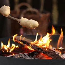 Relaxdays Brasero, En Fonte De Fer, Point De Feu Pour Jardin Avec Tisonnier, Bol De Feu Extérieur, HxD 32 X 60 Cm, Noir -Chauffage d'extérieur Soldes 25546529 4