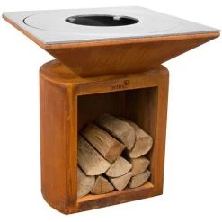 ARTISSDESIGN Brasero Artiss G2 Corten Plaque De Cuisson Acier Inoxydable Alimentaire