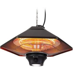 Blumfeldt Heat Hexa Radiateur Infrarouge 800/1200/2000W Halogène IP34 LED Bronze