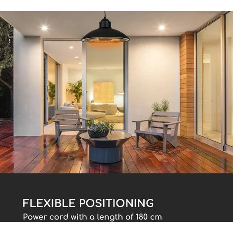 Blumfeldt Heat Meister Chauffage De Terrasse, 2400 W, LED, Télécommande, Noir 5 Blumfeldt Heat Meister Chauffage De Terrasse, 2400 W, LED, Télécommande, Noir – Image 3