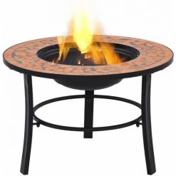 TRUE DEAL Foyer Mosaïque Terre Cuite 68 Cm Céramique 10 TRUE DEAL Foyer Mosaïque Terre Cuite 68 Cm Céramique -Chauffage d'extérieur Soldes 26662687 4