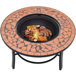 TRUE DEAL Foyer Mosaïque Terre Cuite 68 Cm Céramique 11 TRUE DEAL Foyer Mosaïque Terre Cuite 68 Cm Céramique -Chauffage d'extérieur Soldes 26662687 5