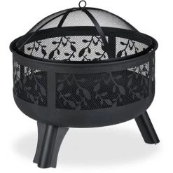 Relaxdays Brasero Avec Protection étincelles, Jardin Et Terrasse, Avec Tisonnier, Foyer Extérieur, HxD 60 X 60 Cm, Noir 8 Relaxdays Brasero Avec Protection étincelles, Jardin Et Terrasse, Avec Tisonnier, Foyer Extérieur, HxD 60 X 60 Cm, Noir -Chauffage d'extérieur Soldes 26752487 2