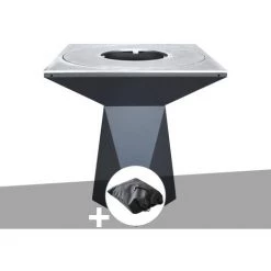 ARTISS DESIGN Brasero Artiss G1 Graphite Plaque De Cuisson Acier Inoxydable Alimentaire + Housse De Protection