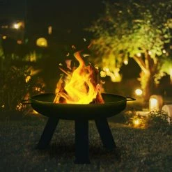 Relaxdays Brasero De Jardin, Ø 60 Cm, Tisonnier Inclus, Pour La Terrasse, Bac à Feu En Acier, Rond, Grand Foyer, Noir 9 Relaxdays Brasero De Jardin, Ø 60 Cm, Tisonnier Inclus, Pour La Terrasse, Bac à Feu En Acier, Rond, Grand Foyer, Noir -Chauffage d'extérieur Soldes 27021905 3