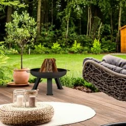 Relaxdays Brasero De Jardin, Ø 60 Cm, Tisonnier Inclus, Pour La Terrasse, Bac à Feu En Acier, Rond, Grand Foyer, Noir 10 Relaxdays Brasero De Jardin, Ø 60 Cm, Tisonnier Inclus, Pour La Terrasse, Bac à Feu En Acier, Rond, Grand Foyer, Noir -Chauffage d'extérieur Soldes 27021905 4