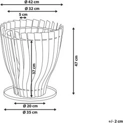 BELIANI Braséro Design En Acier Noir - Noir 8 BELIANI Braséro Design En Acier Noir - Noir -Chauffage d'extérieur Soldes 27206474 3