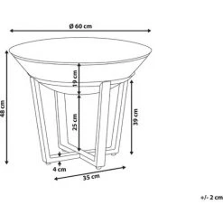 BELIANI Braséro De Jardin Rond En Acier Noir - Noir -Chauffage d'extérieur Soldes 27206479 3