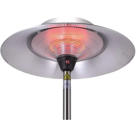 GREADEN - Parasol Chauffant Infrarouge Jupiter Grand Réflecteur Chauffage électrique De Terrasse à Halogène 3000 W Extérieur IP44 - Radiateur Jardin/Patio/Intérieur (Chauffant + Housse) EU Plug - Inox 5 GREADEN - Parasol Chauffant Infrarouge Jupiter Grand Réflecteur Chauffage électrique De Terrasse à Halogène 3000 W Extérieur IP44 - Radiateur Jardin/Patio/Intérieur (Chauffant + Housse) EU Plug - Inox – Image 3