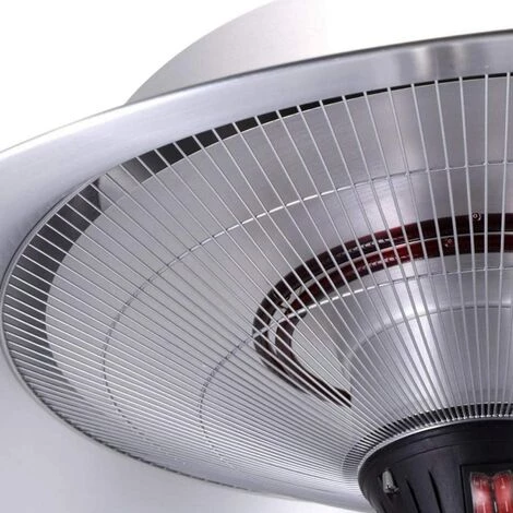 GREADEN - Parasol Chauffant Infrarouge Jupiter Grand Réflecteur Chauffage électrique De Terrasse à Halogène 3000 W Extérieur IP44 - Radiateur Jardin/Patio/Intérieur (Chauffant + Housse) EU Plug - Inox 6 GREADEN - Parasol Chauffant Infrarouge Jupiter Grand Réflecteur Chauffage électrique De Terrasse à Halogène 3000 W Extérieur IP44 - Radiateur Jardin/Patio/Intérieur (Chauffant + Housse) EU Plug - Inox – Image 4