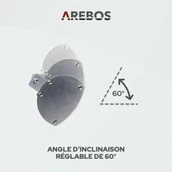 AREBOS Radiateur Infrarouge Extérieur | Chauffage Radiant Terrasse | Protection IP65 | élément Chauffant En Carbone | Angle D´inclination 60° | 3000W | Avec Télécommande| Intérieur Et Extérieur - Argent 11 AREBOS Radiateur Infrarouge Extérieur | Chauffage Radiant Terrasse | Protection IP65 | élément Chauffant En Carbone | Angle D´inclination 60° | 3000W | Avec Télécommande| Intérieur Et Extérieur - Argent -Chauffage d'extérieur Soldes 27421309 5