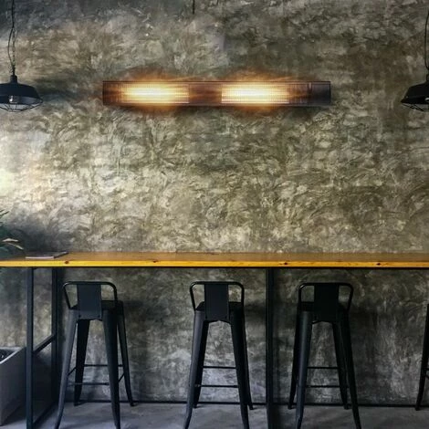 AREBOS Radiateur Infrarouge | Chauffage Radiant Terrasse | Protection IP65 | élément Chauffant En Carbone | Angle D’inclination 60° | 3000W | Avec Télécommande | Intérieur Et Extérieur | Minuterie - Noir 4 AREBOS Radiateur Infrarouge | Chauffage Radiant Terrasse | Protection IP65 | élément Chauffant En Carbone | Angle D’inclination 60° | 3000W | Avec Télécommande | Intérieur Et Extérieur | Minuterie - Noir – Image 2