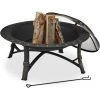 Relaxdays Brasero Avec Protection étincelles, HxD 52x90 Cm, Avec Tisonnier, Jardin Et Terrasse, Feu De Camp Extérieur. 2 Relaxdays Brasero Avec Protection étincelles, HxD 52x90 Cm, Avec Tisonnier, Jardin Et Terrasse, Feu De Camp Extérieur. -Chauffage d'extérieur Soldes 27485750 1